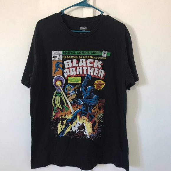 Marvel Tops - Marvel Black Panther Comic T-shirt